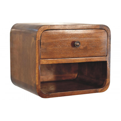 Artisan - Curved Mini Wall Mounted Open Slot Bedside