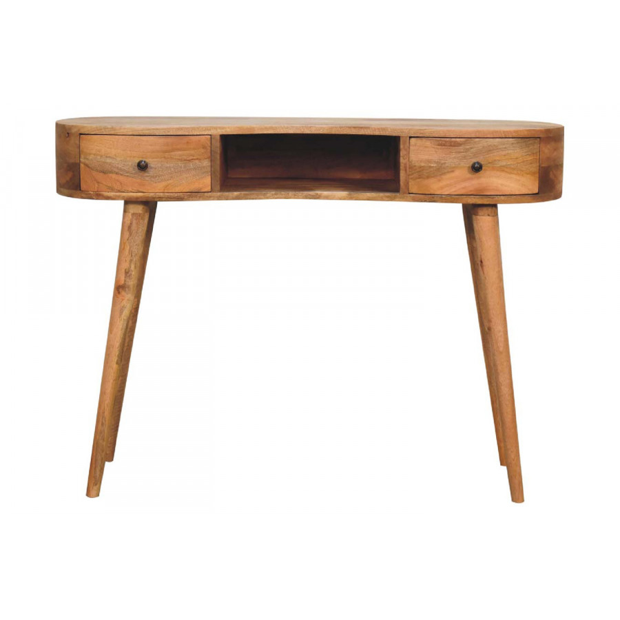 Artisan - Wave Writing Desk in Oak-ish