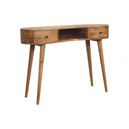 Artisan - Wave Writing Desk in Oak-ish