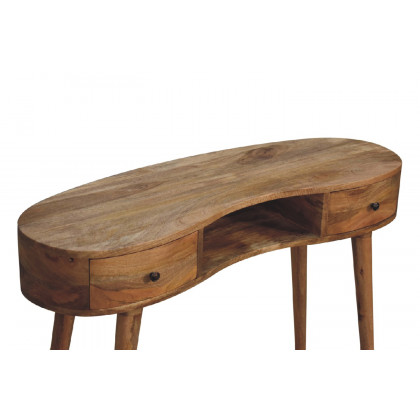 Artisan - Wave Writing Desk in Oak-ish