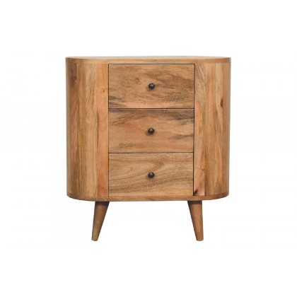 Artisan Round Mini Cabinet - Oak-ish