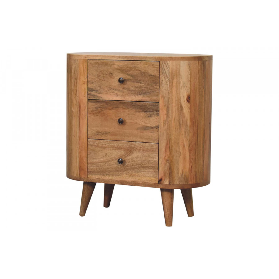 Artisan Round Mini Cabinet - Oak-ish