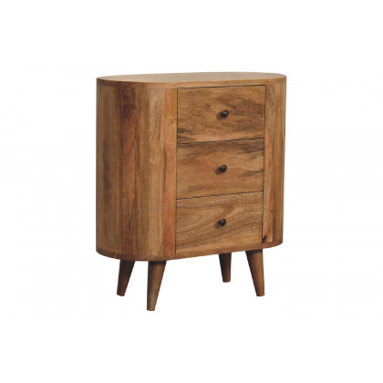 Artisan Round Mini Cabinet - Oak-ish