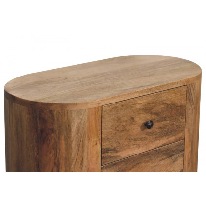 Artisan Round Mini Cabinet - Oak-ish