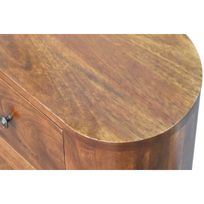 Artisan Round Mini Cabinet - Chestnut