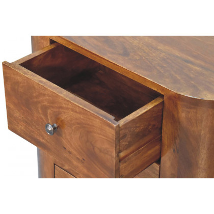 Artisan Round Mini Cabinet - Chestnut