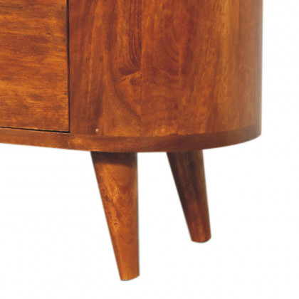 Artisan Round Mini Cabinet - Chestnut