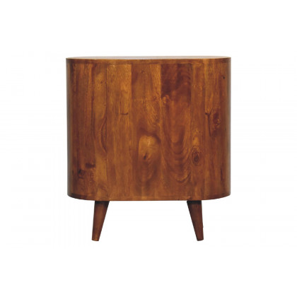 Artisan Round Mini Cabinet - Chestnut