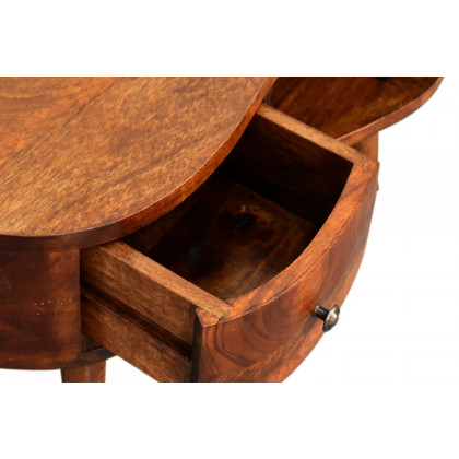 Artisan Wave Mini Coffee Table - Chesnut