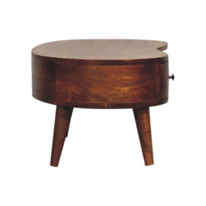 Artisan Wave Mini Coffee Table - Chesnut