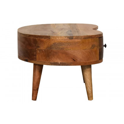 Artisan Wave Mini Coffee Table - Oak-ish