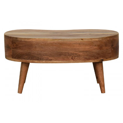 Artisan Wave Mini Coffee Table - Oak-ish
