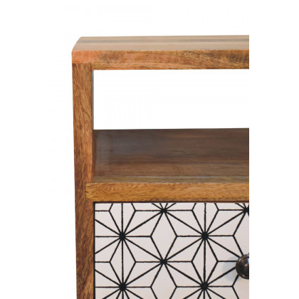 Artisan Prima Bedside with Open Slot - Mini