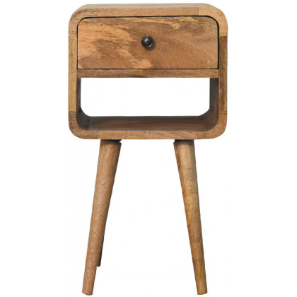 Artisan - Mini Oak-Ish Curve Lower Nightstand