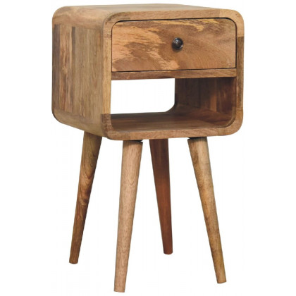 Artisan - Mini Oak-Ish Curve Lower Nightstand
