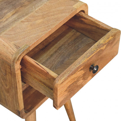 Artisan - Mini Oak-Ish Curve Lower Nightstand