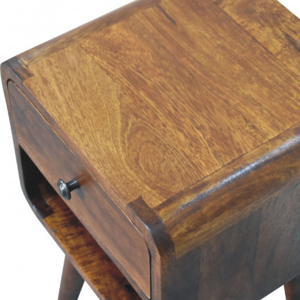 Artisan - Mini Chestnut Curve Lower Nightstand