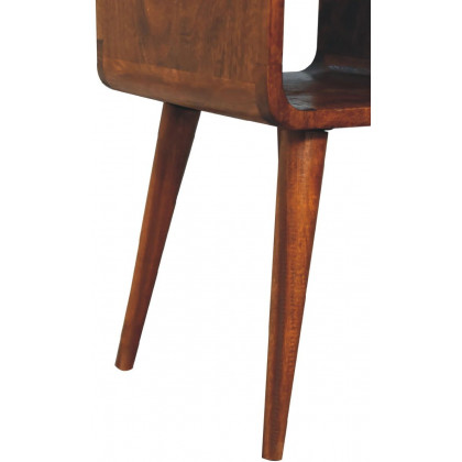 Artisan - Mini Chestnut Curve Lower Nightstand