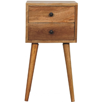 Artisan - Mini 2 Drawer Oak-Ish Nightstand