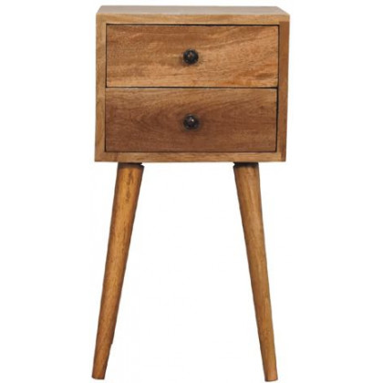 Artisan - Mini 2 Drawer Oak-Ish Nightstand