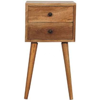 Artisan - Mini 2 Drawer Oak-Ish Nightstand