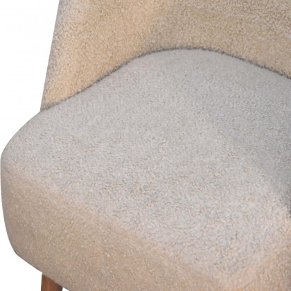 Artisan - Tub Chair in Cream, Boucle