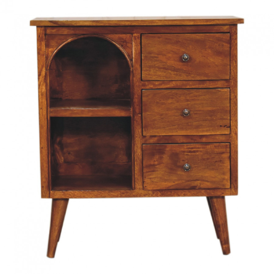Artisan - Mixed Open Cabinet in Chestnut