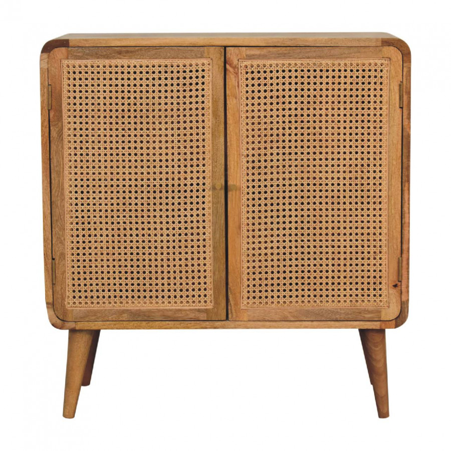 Artisan - Larrisa Storage Cabinet in Oak-Ish, Woven