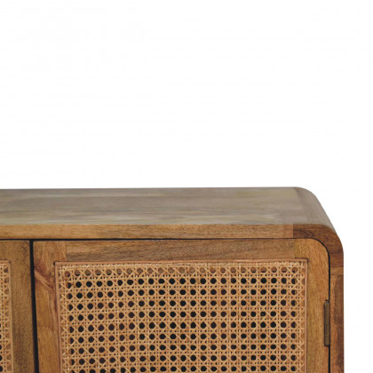 Artisan - Larrisa Storage Cabinet in Oak-Ish, Woven
