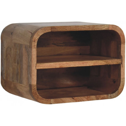 Artisan - Oak-Ish Floating Open Curve Nightstand