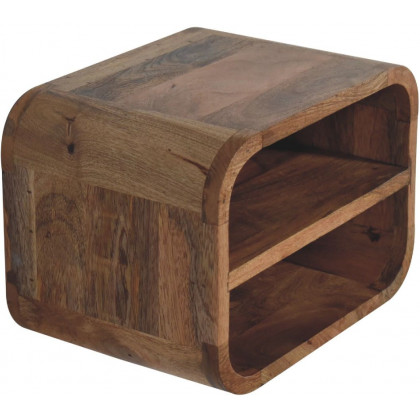 Artisan - Oak-Ish Floating Open Curve Nightstand