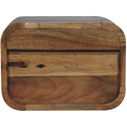 Artisan - Oak-Ish Floating Open Curve Nightstand