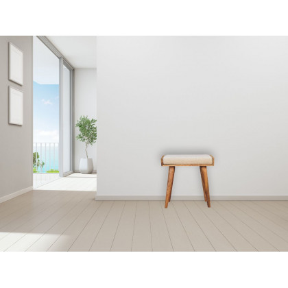 Artisan - Boucle Cream Tray Style Footstool