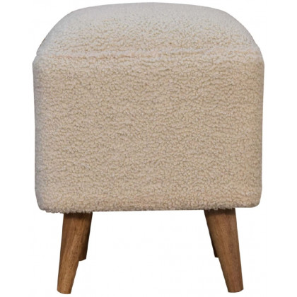 Artisan - Cream Boucle Squoval Bench