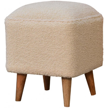 Artisan - Cream Boucle Squoval Bench