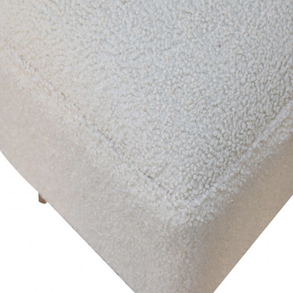 Artisan - Cream Boucle Squoval Bench