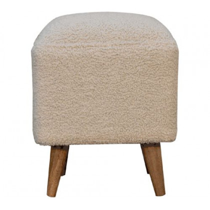 Artisan - Cream Boucle Squoval Bench