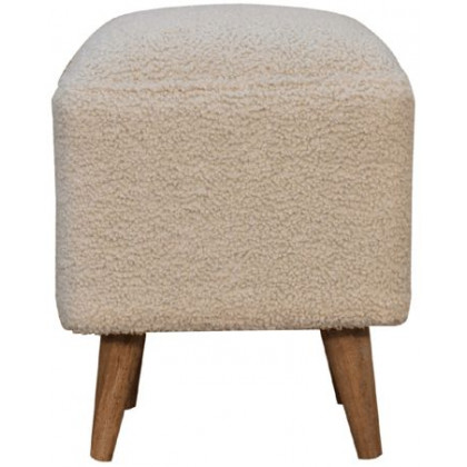 Artisan - Cream Boucle Squoval Bench