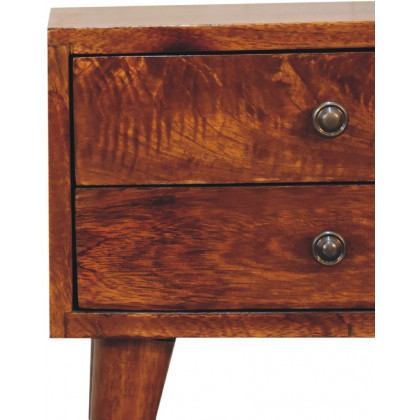 Artisan - Mini Chestnut Modern Nightstand