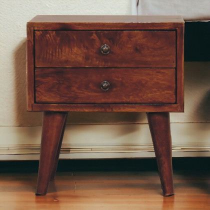 Artisan - Mini Chestnut Modern Nightstand