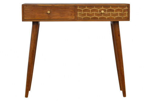 Artisan™ - Gold Art Pattern Console Table
