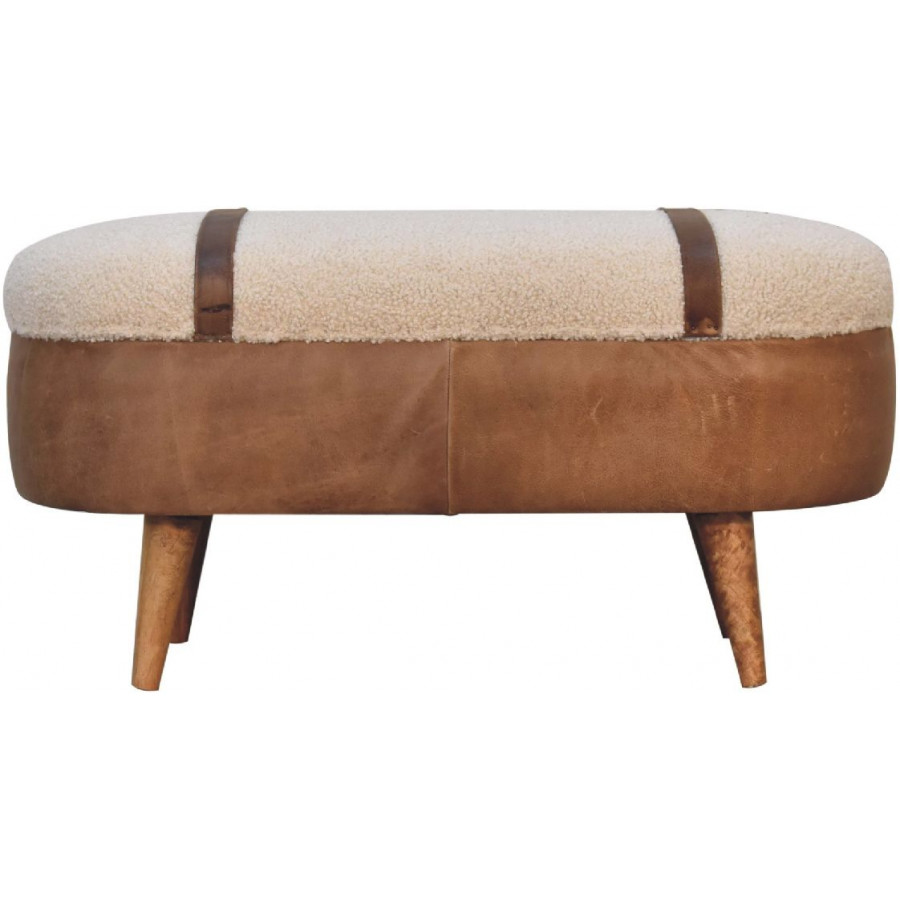 Artisan - Tan Buffalo Boucle Nordic Bench