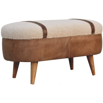 Artisan - Tan Buffalo Boucle Nordic Bench