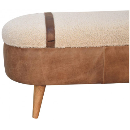 Artisan - Tan Buffalo Boucle Nordic Bench