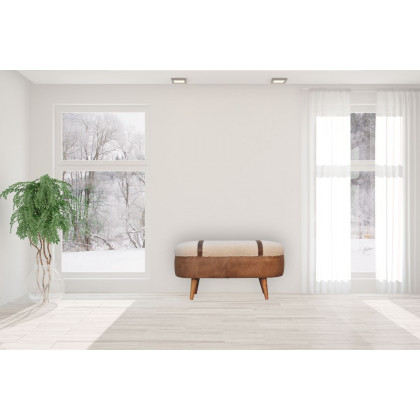 Artisan - Tan Buffalo Boucle Nordic Bench