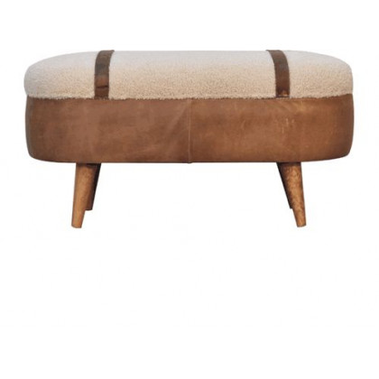 Artisan - Tan Buffalo Boucle Nordic Bench