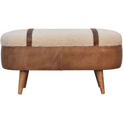 Artisan - Tan Buffalo Boucle Nordic Bench