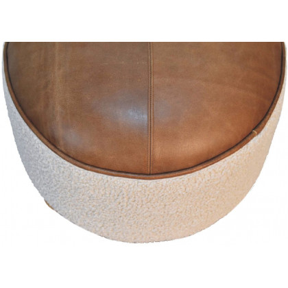 Artisan - Cream Boucle Buffalo Footstool