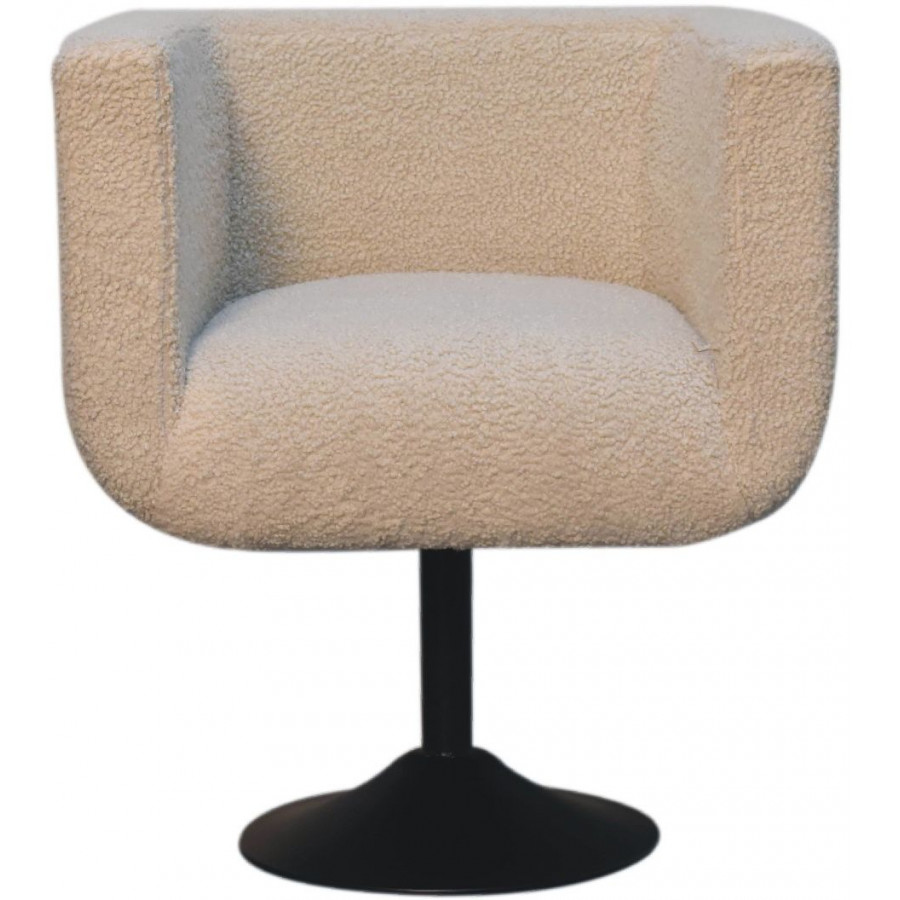 Artisan - Cream Boucle Swivel Chair