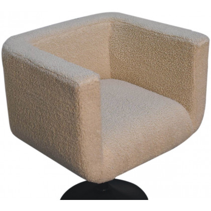 Artisan - Cream Boucle Swivel Chair